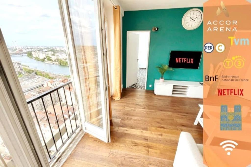 Ciel De Paris : Vue Tour Eiffel Apartment Choisy-le-Roi Bagian luar foto