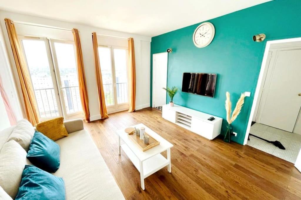 Ciel De Paris : Vue Tour Eiffel Apartment Choisy-le-Roi Bagian luar foto